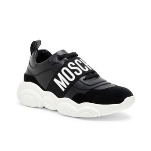 Moschino Logo Sneakers Black Women’s EU 39/9 $550. Lightly Worn. No Box